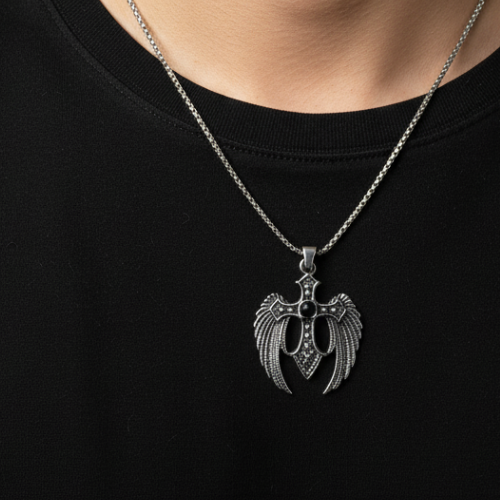 Winged Cross Pendant